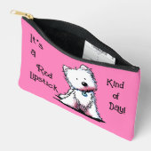 Red Lipstick Westie Small Zubehörtasche (Offen)