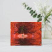 Red Liquid Postkarte (Stehend Vorderseite)