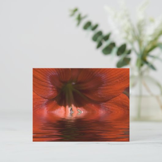 Red Liquid Postkarte (Stehend Vorderseite)