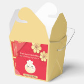 Red Little Dumpling Asian Baby Shower Fevor Box Geschenkschachtel (Geöffnet)