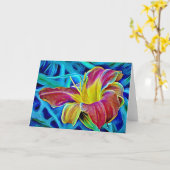 Red Liuke Aqua Fantasy Art Card Karte (Gelbe Blume)