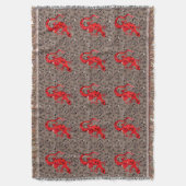 Red Lizard Collage Decke (Vorderseite Vertikal)