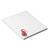 Red Lizard Collage Notizblock (angewinkelt)