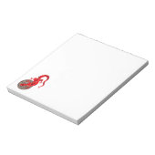 Red Lizard Collage Notizblock (Rotiert)
