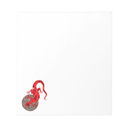 Red Lizard Collage Notizblock (Vorderseite)