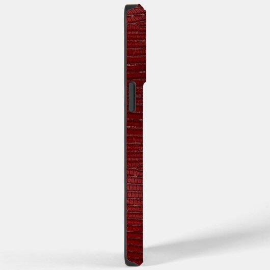Red Lizard Leather Print Case-Mate iPhone Hülle (Rückseite / Rechts)