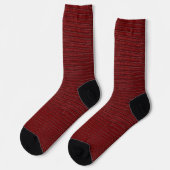 Red Lizard Leather Print Socken (Linkes Detail)