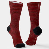 Red Lizard Leather Print Socken (Gewinkelt)
