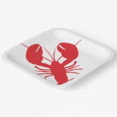 Red Lobster Bake Coastal Beach Ocean Moderner Spaß Pappteller (Gewinkelt)