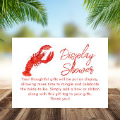 Red Lobster Beach Display Brautparty Begleitkarte
