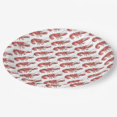 Red Lobster Bilddesign Pappteller (Schrägansicht)