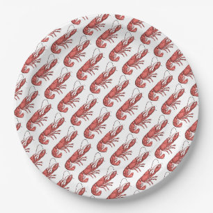 Red Lobster Bilddesign Pappteller