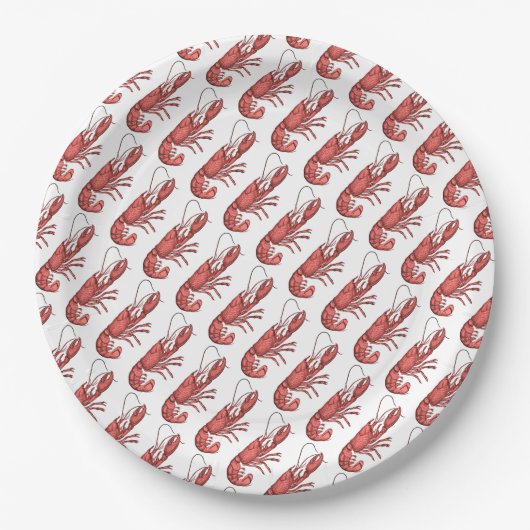Red Lobster Bilddesign Pappteller (Vorderseite)