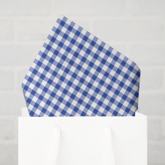 Red Lobster Blue White Gingham Preppy Coastal Fun Seidenpapier (Geschenktüte)
