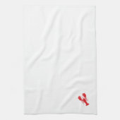 Red Lobster Coastal Beach Ocean Hauptspass Geschirrtuch (Vertikal)
