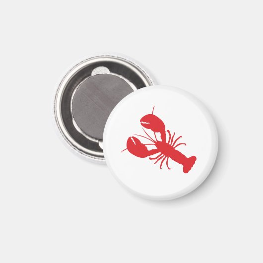 Red Lobster Coastal Beach Ocean Moderner Spaß Magnet (Vorderseite/Rückseite)