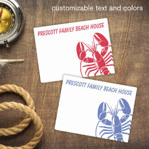 Red Lobster Family Beach House Maine New England Post-it Klebezettel