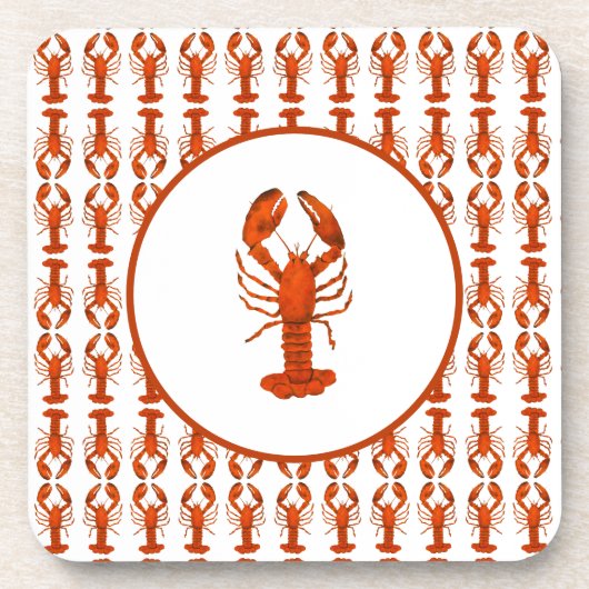 Red Lobster Getränkeuntersetzer (Vorderseite)