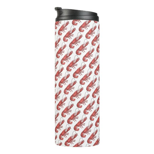 Red Lobster Image Design Thermosbecher (Nach rechts gedreht)