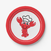 Red Lobster Koch Hat Niedlich Cartoon Illustration