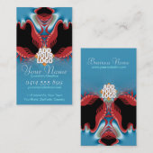 Red Lobster New Age Art Business Card Visitenkarte (Vorne/Hinten)