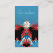Red Lobster New Age Art Business Card Visitenkarte (Rückseite)