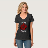 Red Lobster No To Pot Seafood Cajun Foodie Crawfis T-Shirt (Vorderseite Vollansicht)