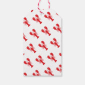 Red Lobster Preppy Coastal Maine Ocean Fun Geschenkanhänger (Rückseite)