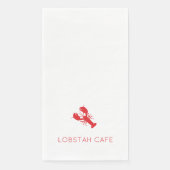 Red Lobster Preppy Coastal Maine Ocean Fun Serviette (Vorderseite)