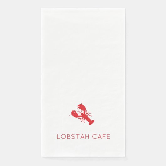 Red Lobster Preppy Coastal Maine Ocean Fun Serviette (Vorderseite)