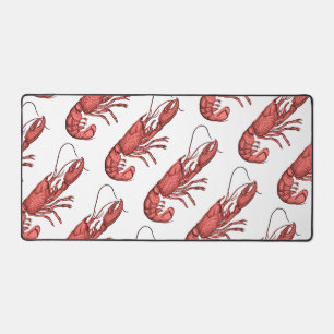 Red Lobster Retro Vintage Bild Schreibtischunterlage