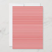 Red Lobster Wedding Navy Blue Nautical Theme Invit Einladung (Rückseite)