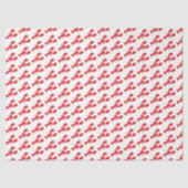 Red Lobsters White Gift Wrap Preppy Maine Fun Seidenpapier (Vorderseite)