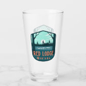 Red Lodge Lake Scene Glas (Rückseite)