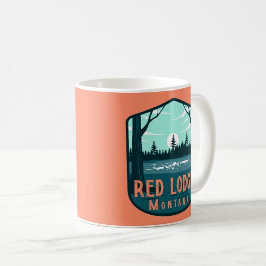 Red Lodge Montana Kaffeetasse (VorderseiteRechts)