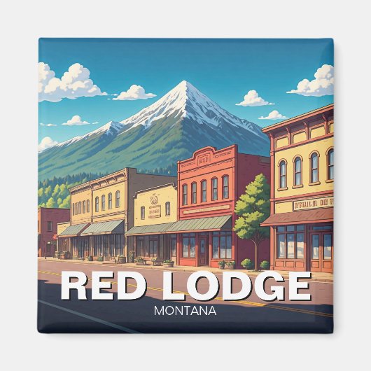 Red Lodge Montana Magnet (Vorne)