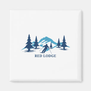 Red Lodge Montana Ski Resort Skifahren _1 Magnet