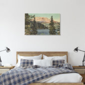 Red Lodge, MT - Aussicht auf den Bärzahnsee & Butt Leinwanddruck (Insitu (Schlafzimmer))