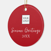 Red Logo Company Holiday Ornament (Links)