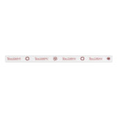 Red Logo Red Snowflake Business Logo Weihnachtsges Ripsband (Vorderseite)