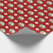 Red Logo Weihnachtsgeschenke Mustergesellschaft W Geschenkpapier (Ecke)