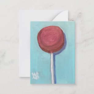 Red Lollipop Mitteilungskarte