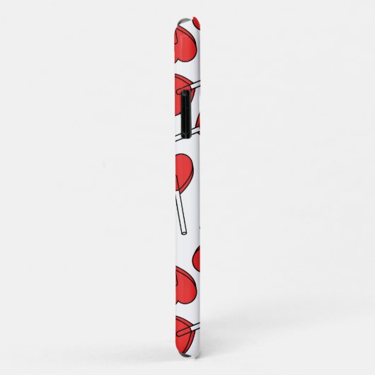 Red Lollipops, Heart Lollipops, Lollipop Pattern Case-Mate iPhone Hülle (Hinten/Rechts)