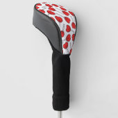 Red Lollipops, Heart Lollipops, Lollipop Pattern Golf Headcover (angewinkelt)
