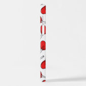 Red Lollipops, Heart Lollipops, Lollipop Pattern iPhone Hülle (Linke Seite)