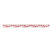 Red Lollipops, Heart Lollipops, Lollipop Pattern Satinband (Vorderseite)