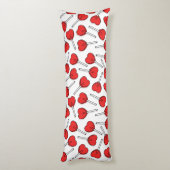 Red Lollipops, Heart Lollipops, Lollipop Pattern Seitenschläferkissen (Rückseite (Vertikal))