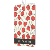 Red Lollipops, Heart Lollipops, Lolly, Your Name Autolufterfrischer (Links)