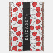 Red Lollipops, Heart Lollipops, Lolly, Your Name Decke (Vorderseite Vertikal)