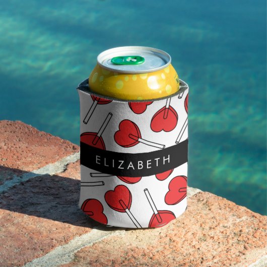 Red Lollipops, Heart Lollipops, Lolly, Your Name Dosenkühler (In Situ Pool)